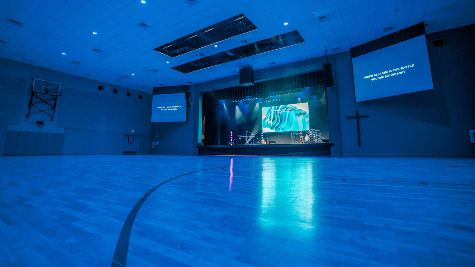 Palm City Presbyterian family life center in Palm City, Florida, set for worship