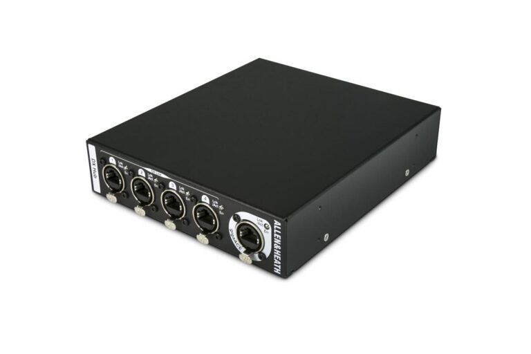 Allen & Heath DX Hub expander hub, three-quarter view