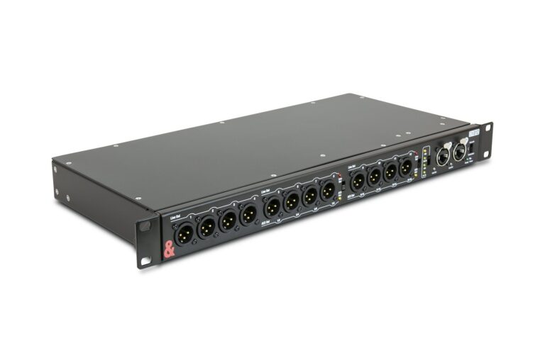 Allen & Heath DX012 12-output expander, three-quarter view