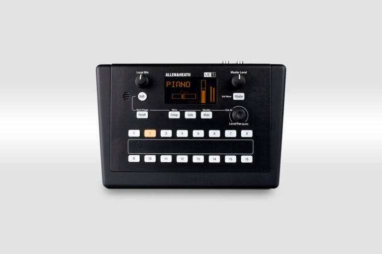 Allen & Heath ME-1 personal monitor mixer, top view