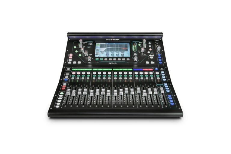 Allen & Heath SQ-5 digital mixer, front three-quarter view