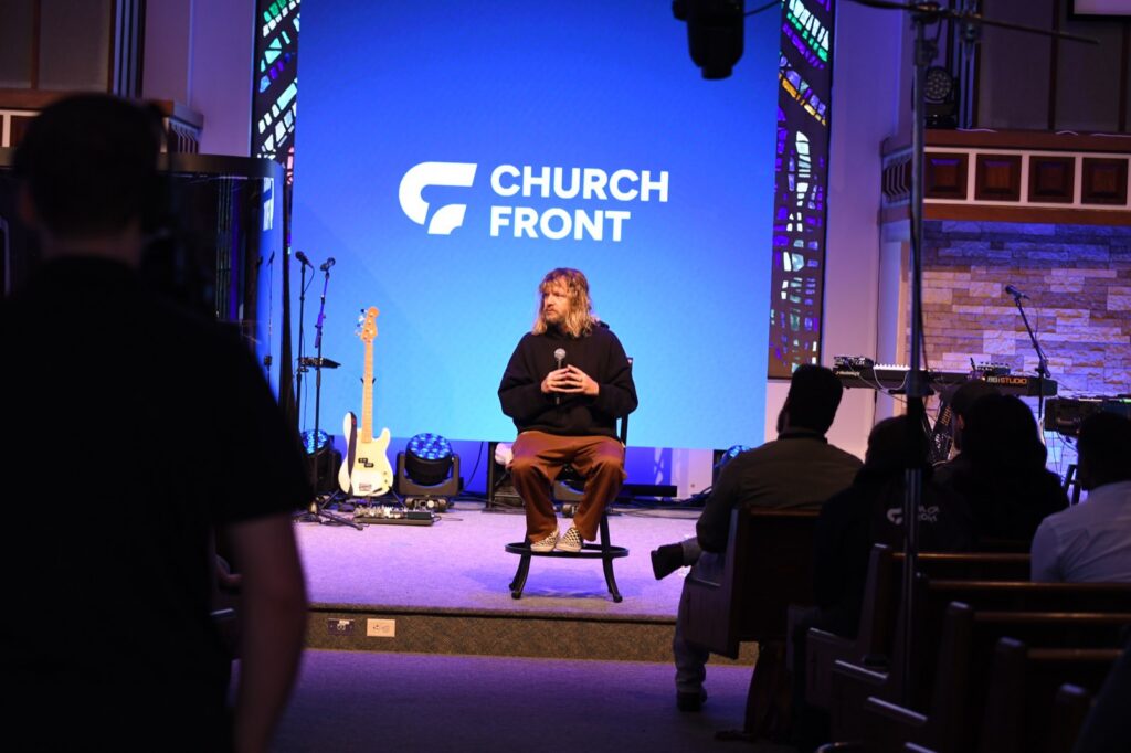 The sanctuary during a keynote session at the Churchfront Conference