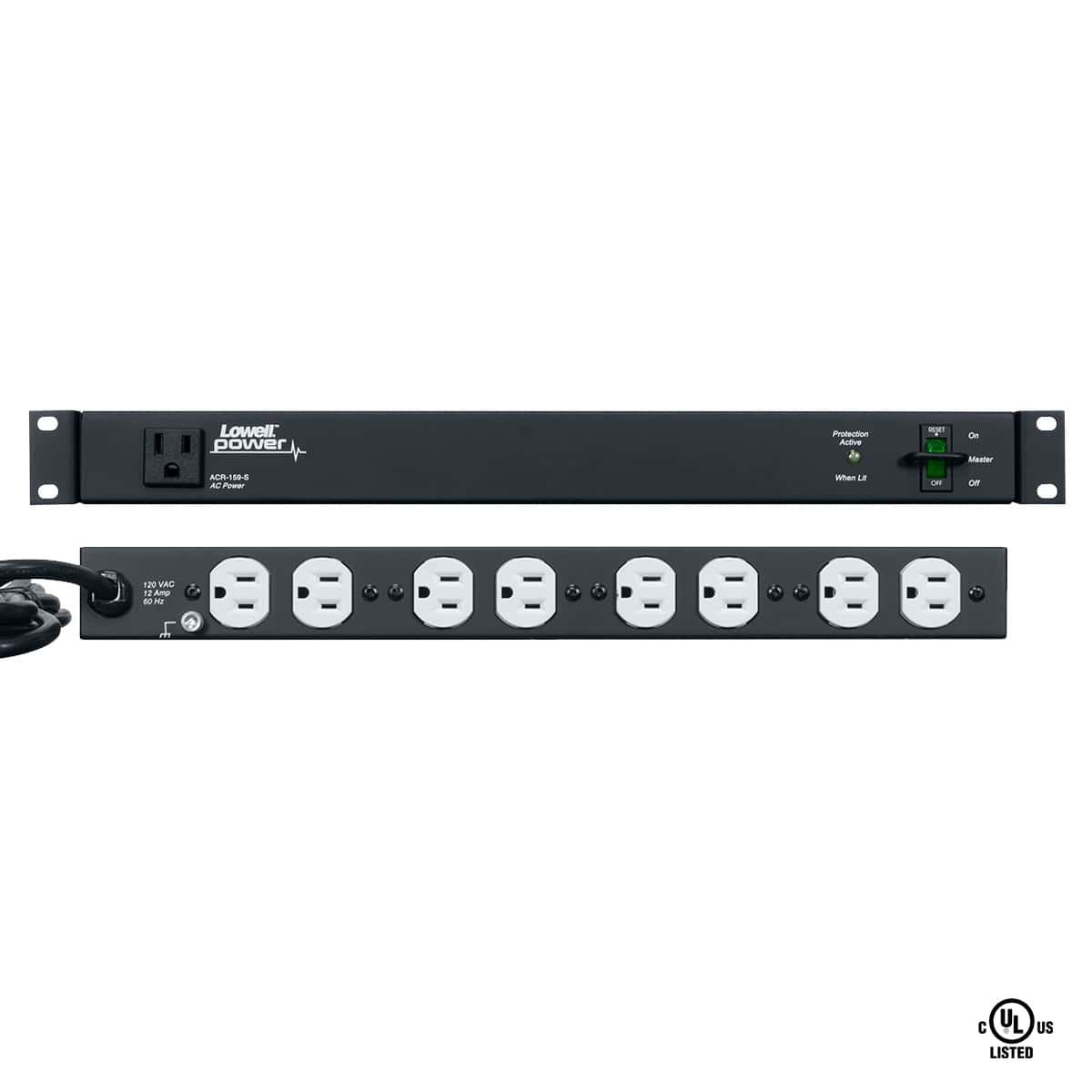 Lowell 9-Outlet Rackmount Power Panel