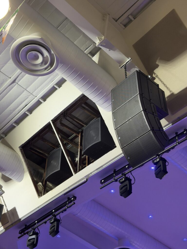 A Fulcrum Acoustic constant curvature array flown at North Metro