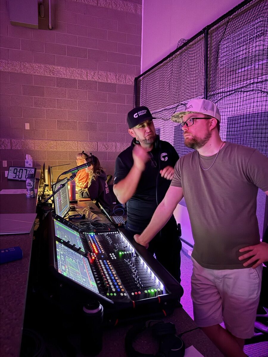 A Churchfront engineer training a North Metro volunteer