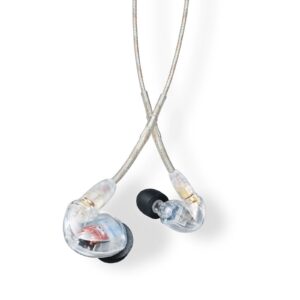 Shure SE215 sound isolating earphones, clear