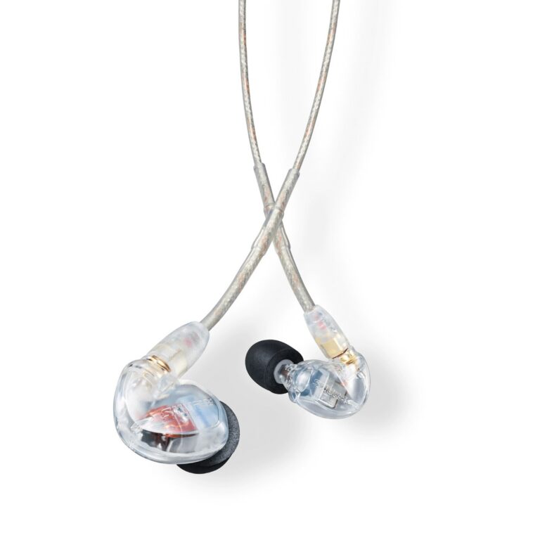 Shure SE215 sound isolating earphones, clear