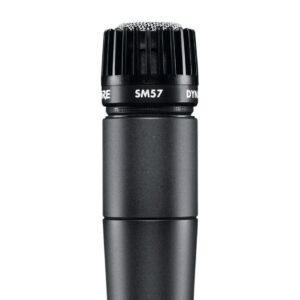 Shure SM57 cardioid dynamic instrument microphone