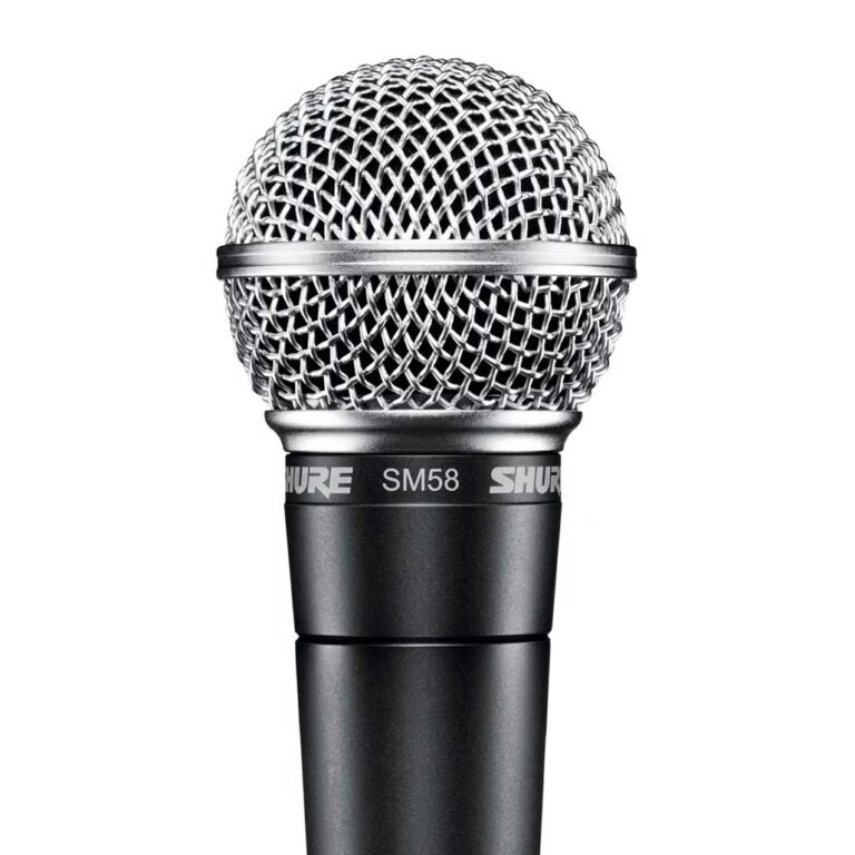 Shure SM58 cardioid dynamic vocal microphone