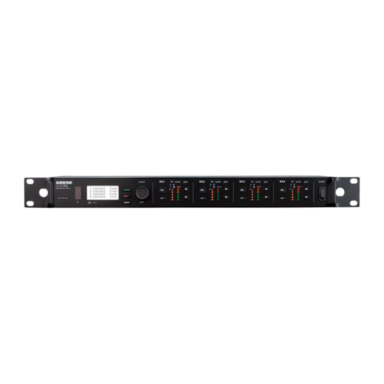 Shure ULXD4Q quad-channel digital wireless receiver, front